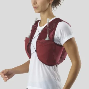 Dernières Nouveautés SALOMON ACTIVE SKIN 8 W SET EARTH RED/CABERNET 22 7